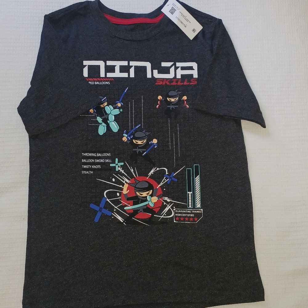 Ninja Skills Kids Graphic T-Shirt - Black